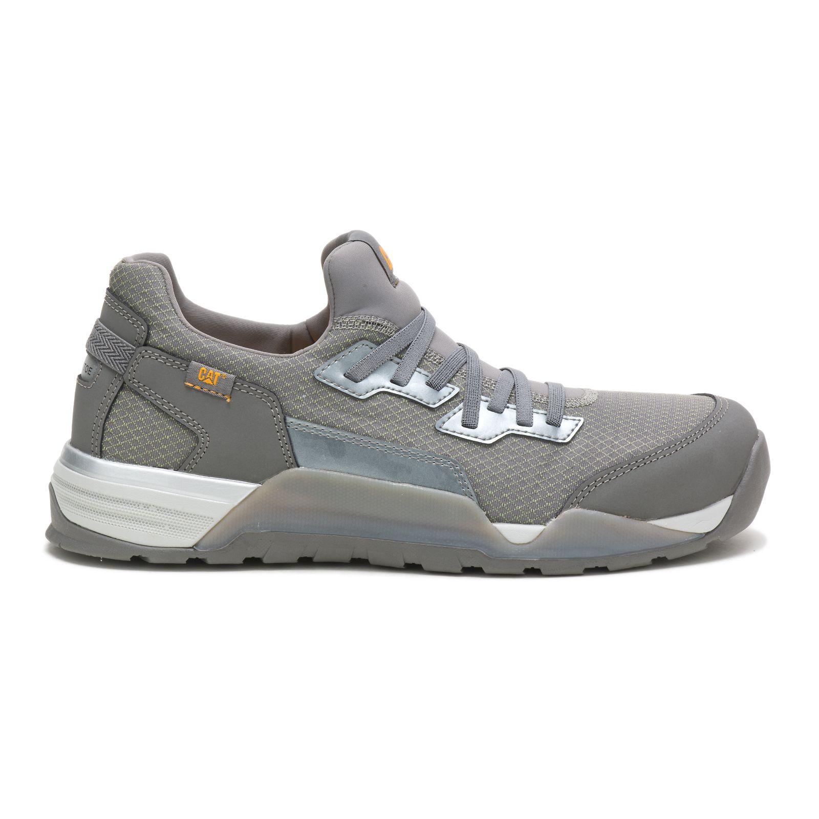 Men's Caterpillar Sprint Textile Alloy Toe Trainers Grey Ireland WHZS83164